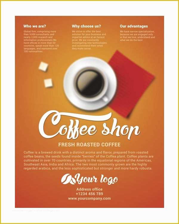 Free Coffee Website Templates Of 21 Coffee Shop Flyer Templates Free Psd Ai Vector