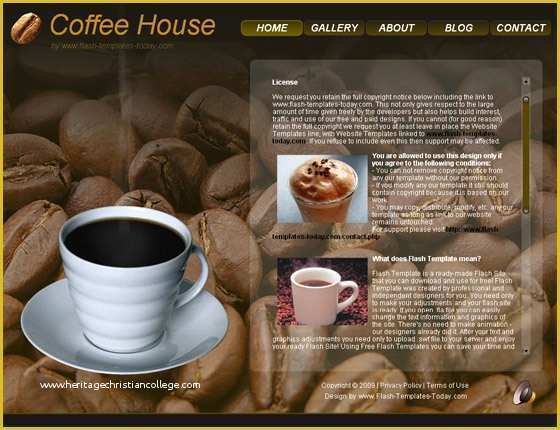 Free Coffee Website Templates Of 30 Free Flash Web Templates Web3mantra