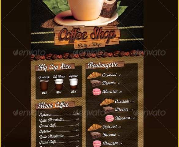 Free Coffee Website Templates Of 51 Restaurant Menu Templates Design Psd Docs Pages