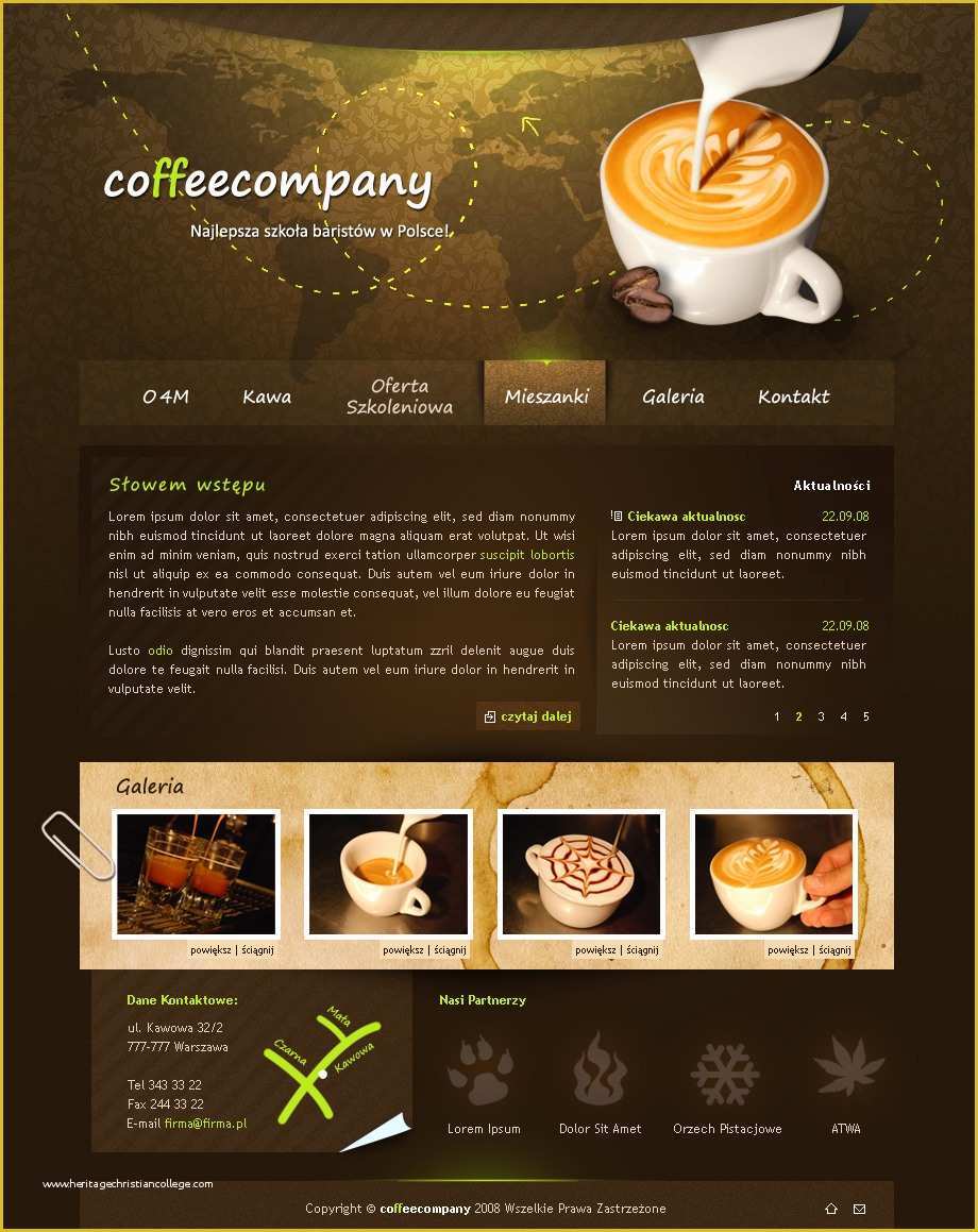 Free Coffee Website Templates Of Coffee Pany by Sansana On Deviantart