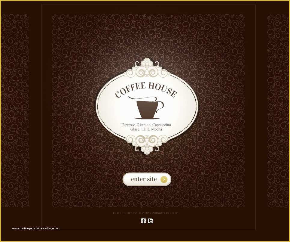 Free Coffee Website Templates Of Coffee Shop Website Template