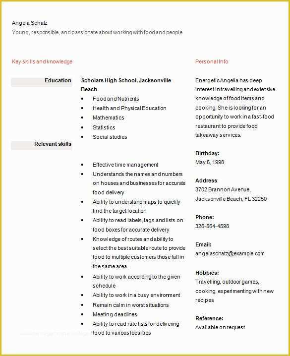 Free College Resume Templates Of 12 Sample High School Resume Templates Pdf Doc