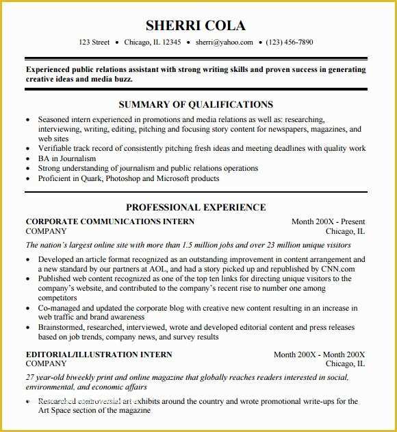 Free College Resume Templates Of 9 Sample College Resume Templates – Free Samples