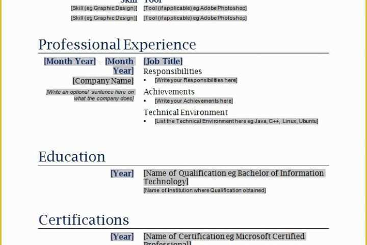 Free College Resume Templates Of Free Printable Blank Resume forms 792 topresume