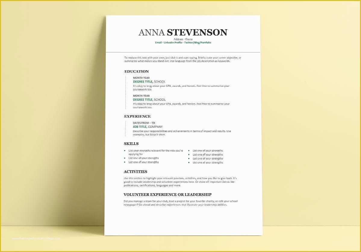 Free College Resume Templates Of Student Resume Cv Templates 15 Examples to Download & Use now