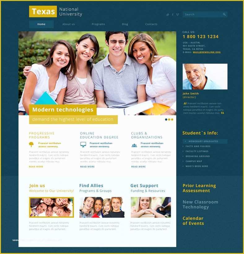 Free College Website Templates Of 10 Best College Website Joomla Templates & themes