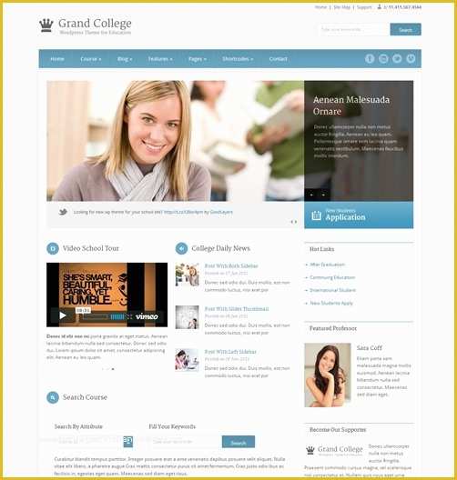 Free College Website Templates Of 30 Best Education Wordpress themes and HTML Templates