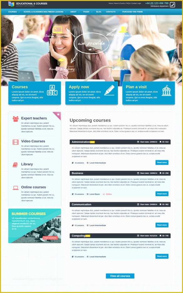 Free College Website Templates Of 31 College Website themes &amp; Templates