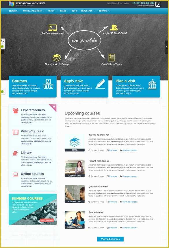 Free College Website Templates Of 41 College Website themes & Templates
