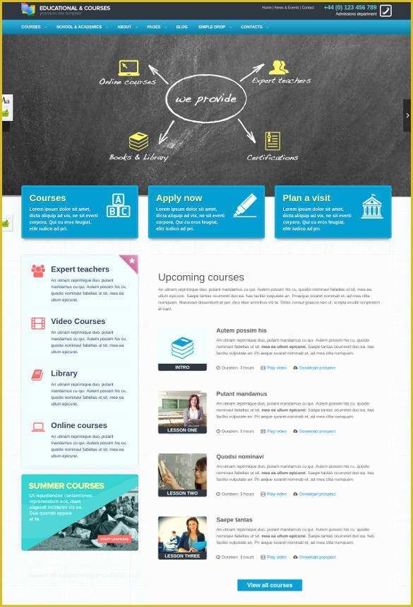 Free College Website Templates Of 41 College Website themes &amp; Templates