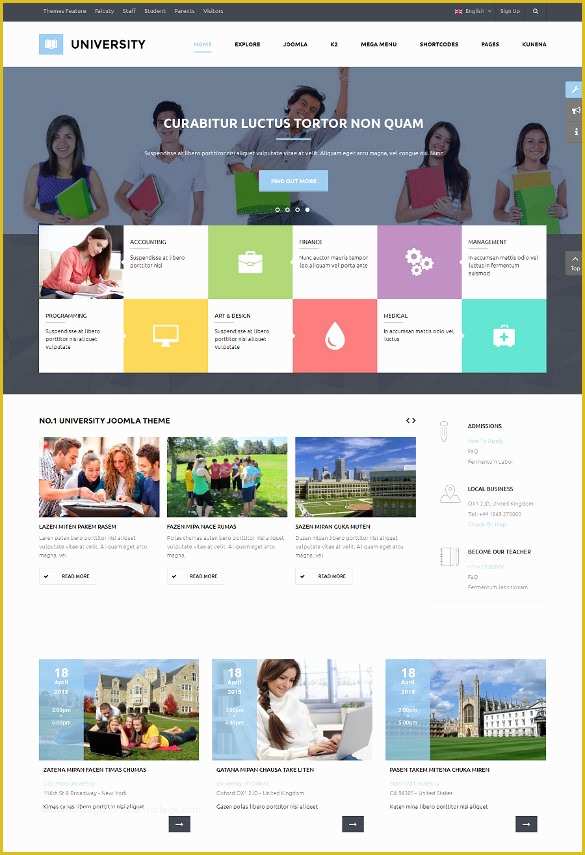 Free College Website Templates Of 41 College Website themes & Templates