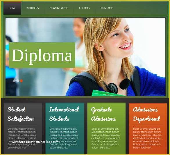 Free College Website Templates Of 41 College Website themes & Templates