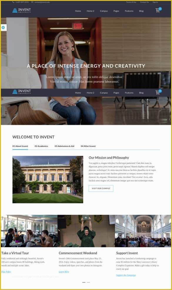 Free College Website Templates Of 41 College Website themes & Templates