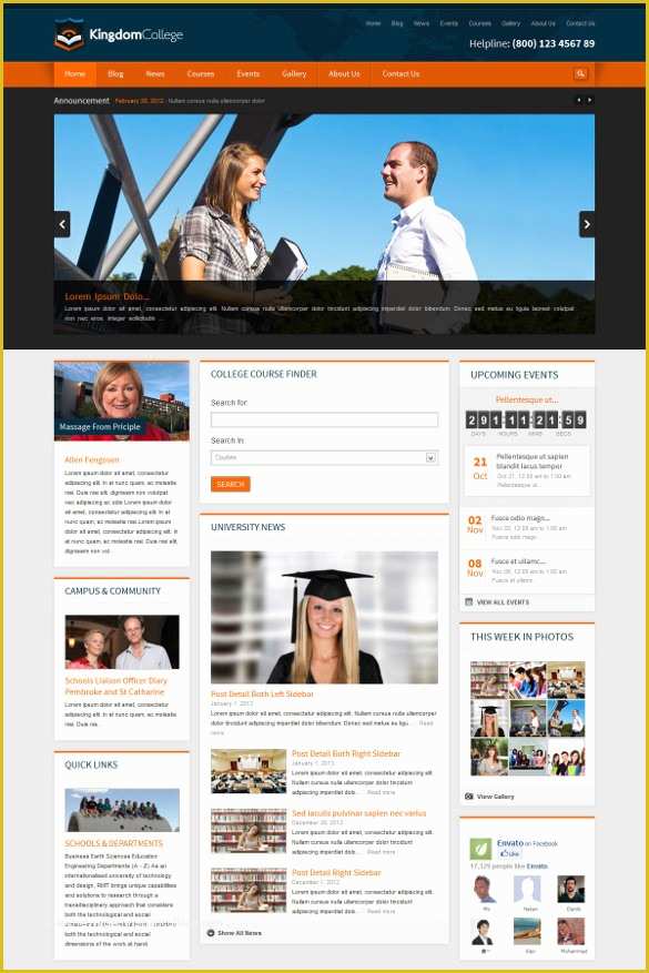 Free College Website Templates Of 41 College Website themes & Templates