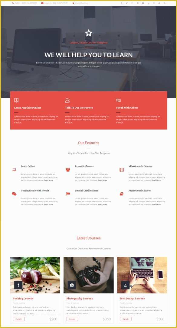 Free College Website Templates Of 41 College Website themes & Templates