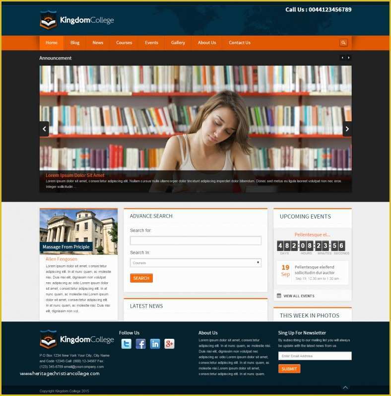 Free College Website Templates Of 41 College Website themes & Templates