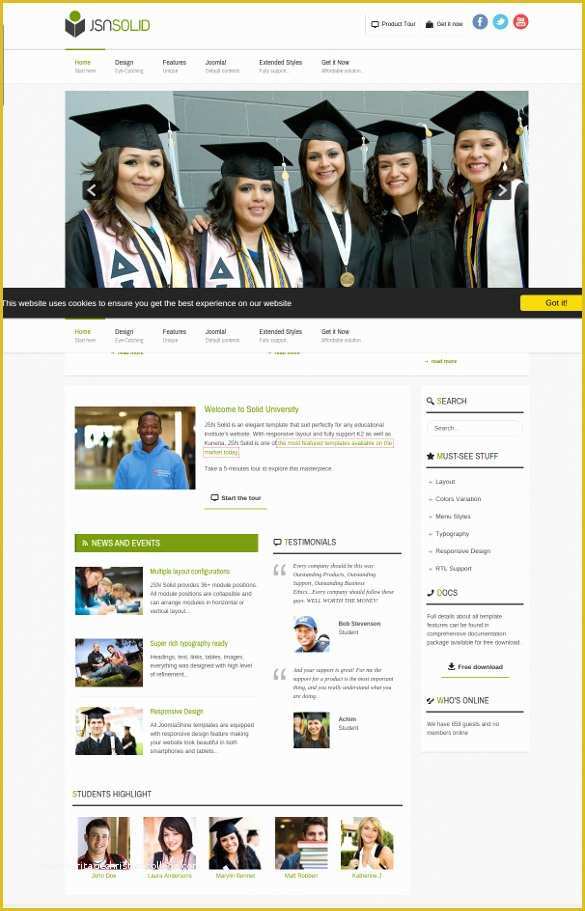 Free College Website Templates Of 41 College Website themes & Templates