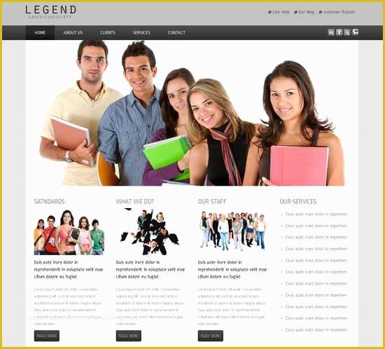 Free College Website Templates Of 90 Best Education Website Templates Free & Premium