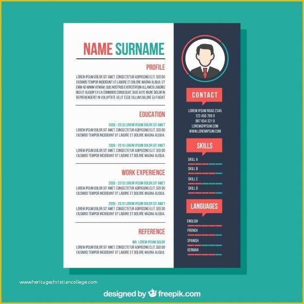 Free Colorful Resume Templates Of Creative Colorful Cv Template Vector