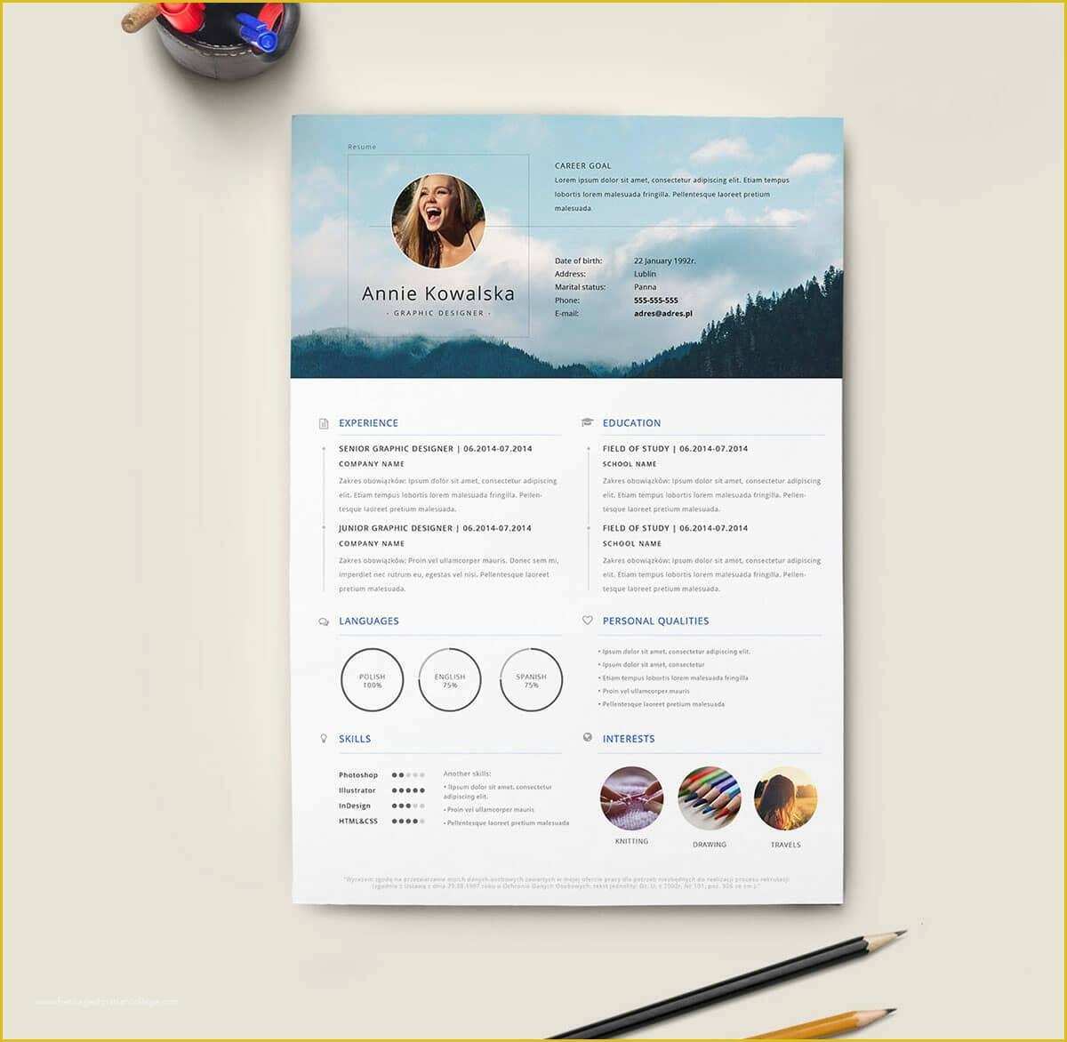Free Colorful Resume Templates Of Free Resume Templates 17 Free Cv Templates to Download & Use