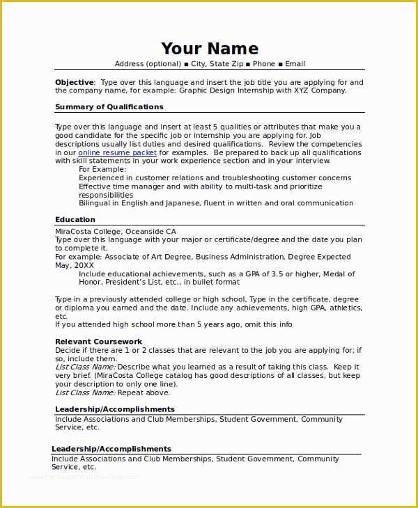 Free Combination Resume Template Of 35 Sample Resumes