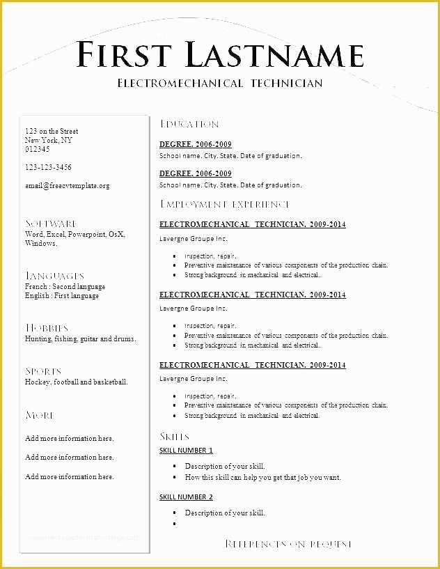Free Combination Resume Template Of Free Bination Resume Template Bination Resume