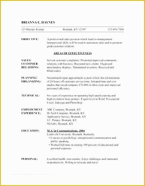 Free Combination Resume Template Word Of 7 Free Chronological Resume Template