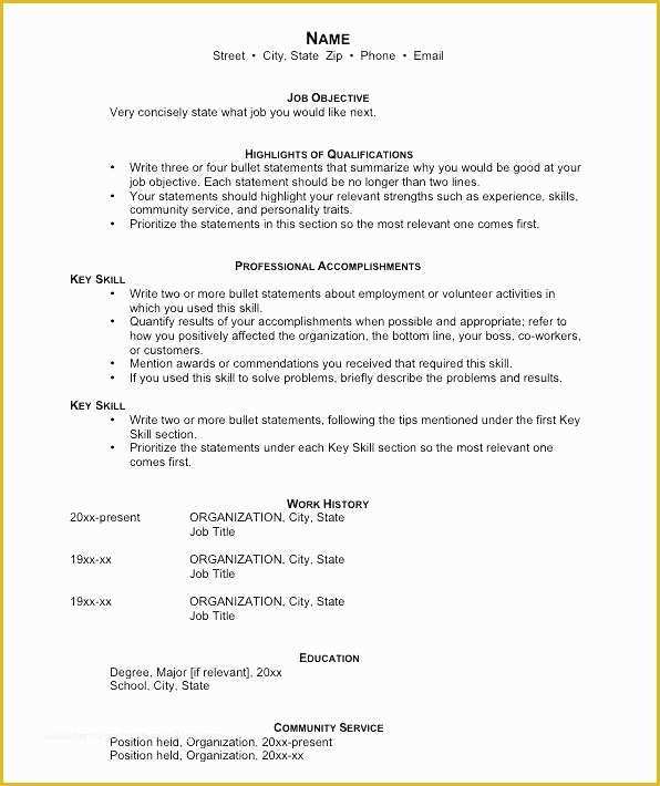 Free Combination Resume Template Word Of Bination Resume Template Word – Creero