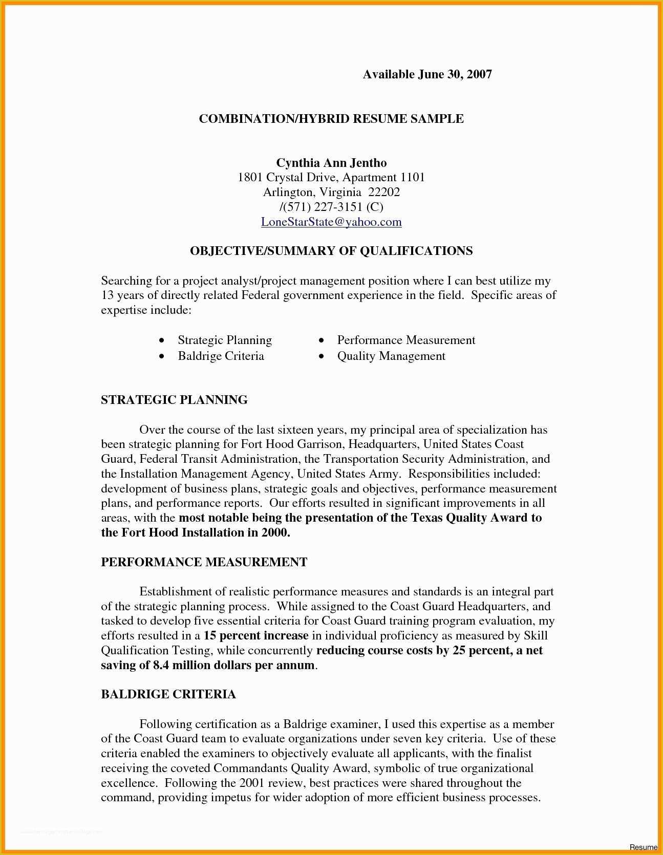 Free Combination Resume Template Word Of Bined Resume format Eezee Merce