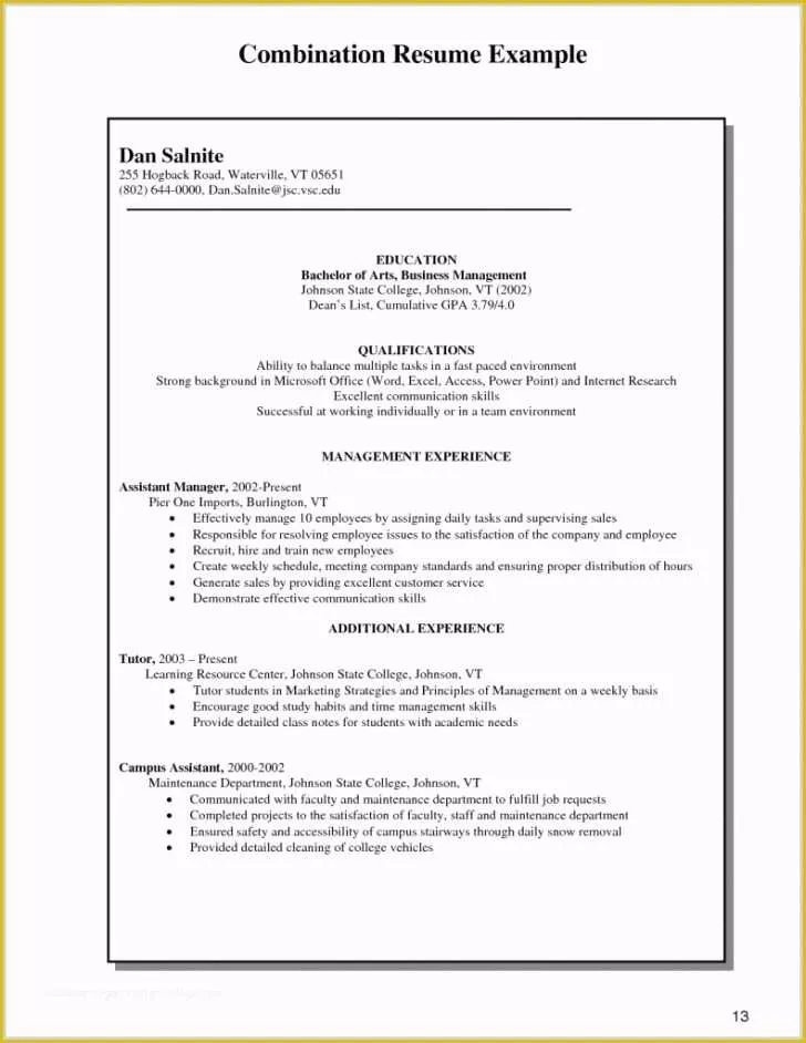 Free Combination Resume Template Word Of Resume Template Resume Template Free Bination with