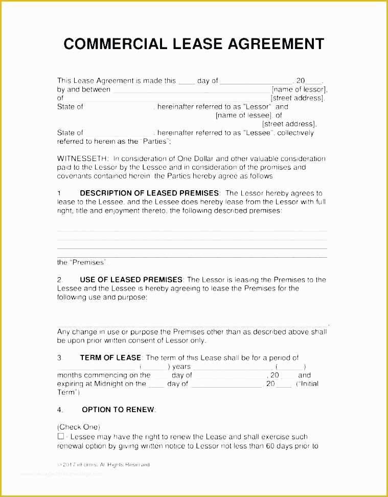 Free Commercial Lease Abstract Template Of Mercial Lease Abstract Template
