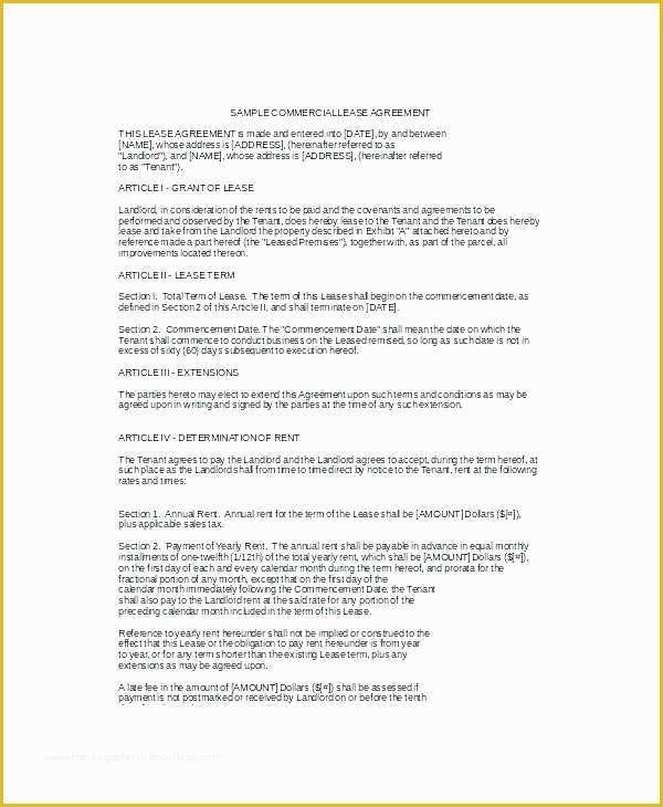 Free Commercial Lease Abstract Template Of Mercial Sublease Contract Template Sub Tenancy