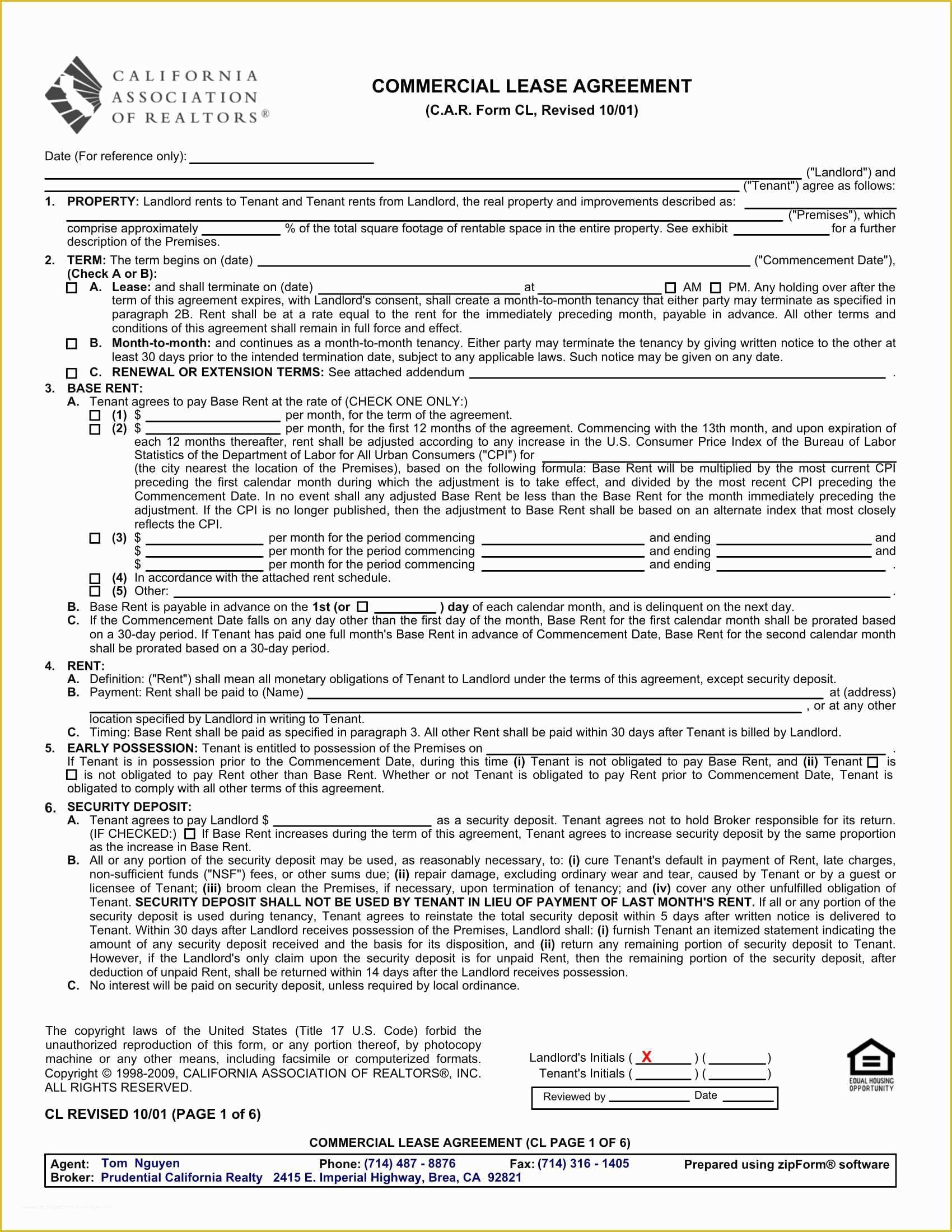 Free Commercial Lease Agreement Template Download Of 15 Business forms for Car Dealers and Other Vehicle