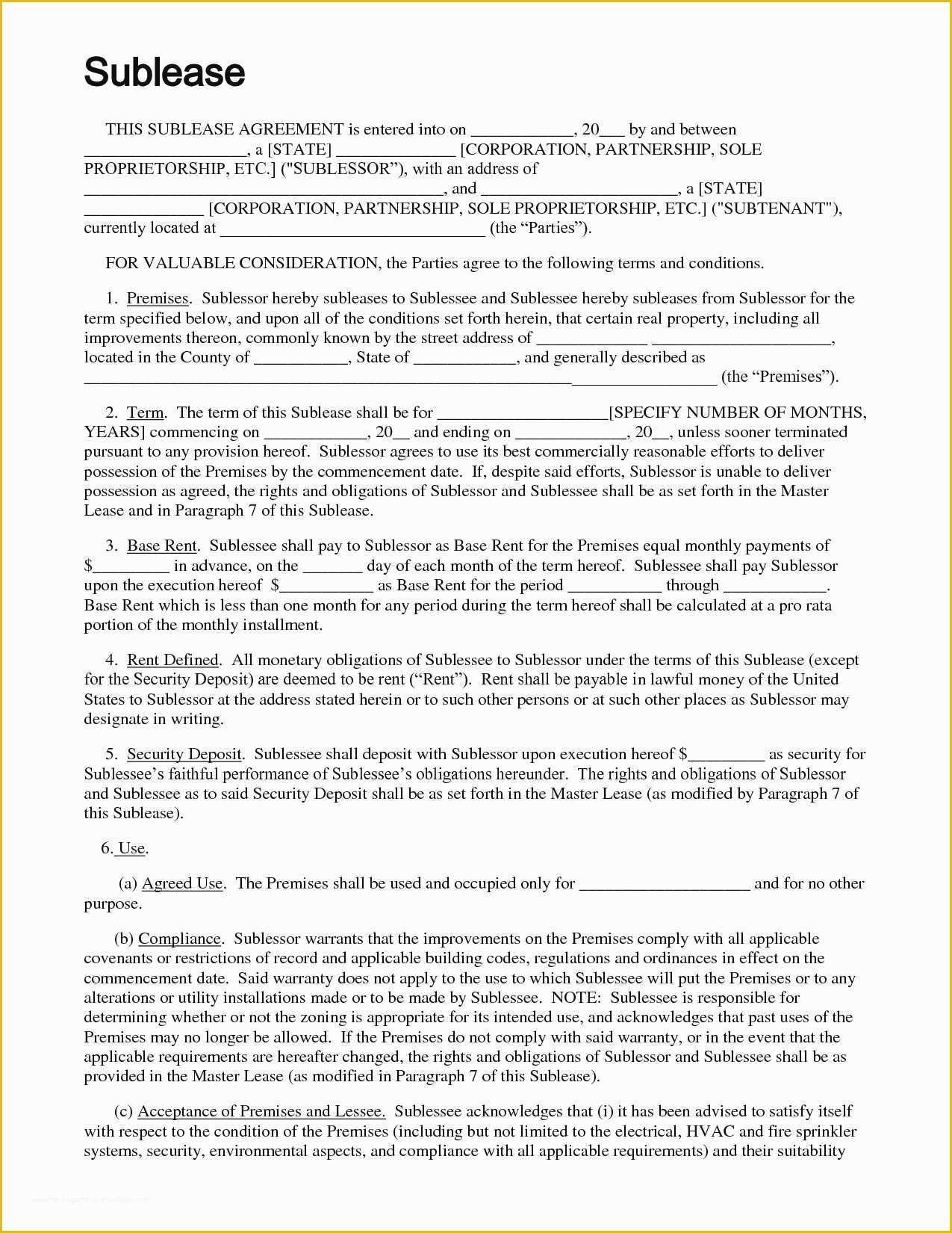 Free Commercial Lease Agreement Template Download Of Free Mercial Lease Agreement Template Download Uk