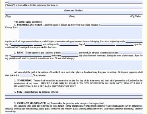 Free Commercial Lease Agreement Template Word Of What You Know About Blank Rental Agreement form and Free