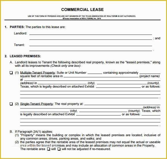 Free Commercial Lease Purchase Agreement Template Of 8 Sample Mercial Lease Agreements