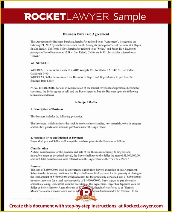 Free Commercial Lease Purchase Agreement Template Of Business Purchase Agreement Contract form with Template