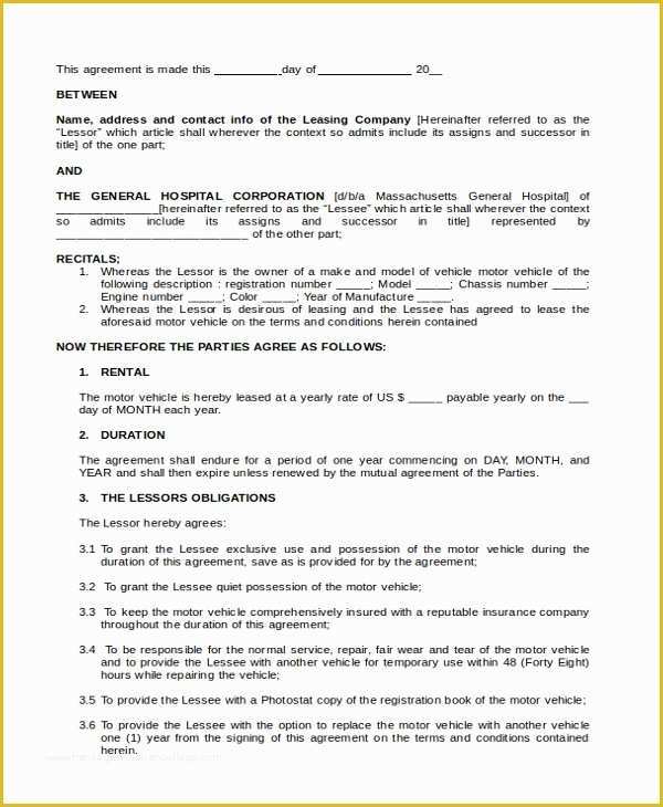 Free Commercial Lease Purchase Agreement Template Of Sample Lease Purchase Agreement form 6 Free Documents