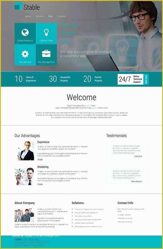 Free Commercial Website Templates Of 70 Best Business Website Templates Free & Premium
