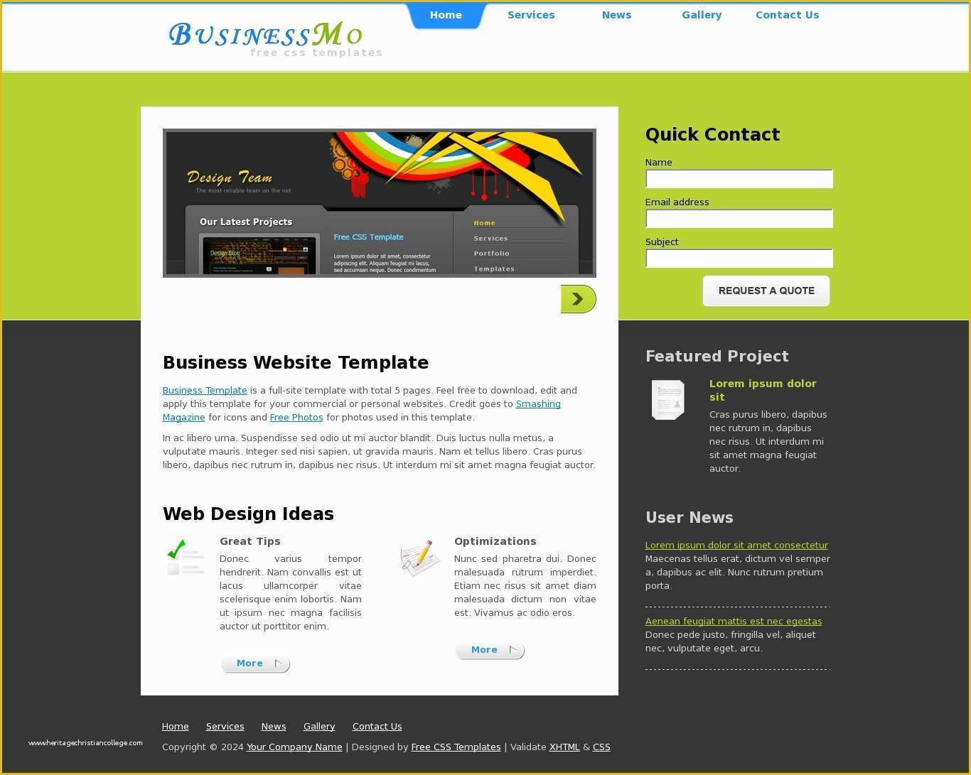 Free Commercial Website Templates Of Business Web Template All Free Web themes &amp; Templates