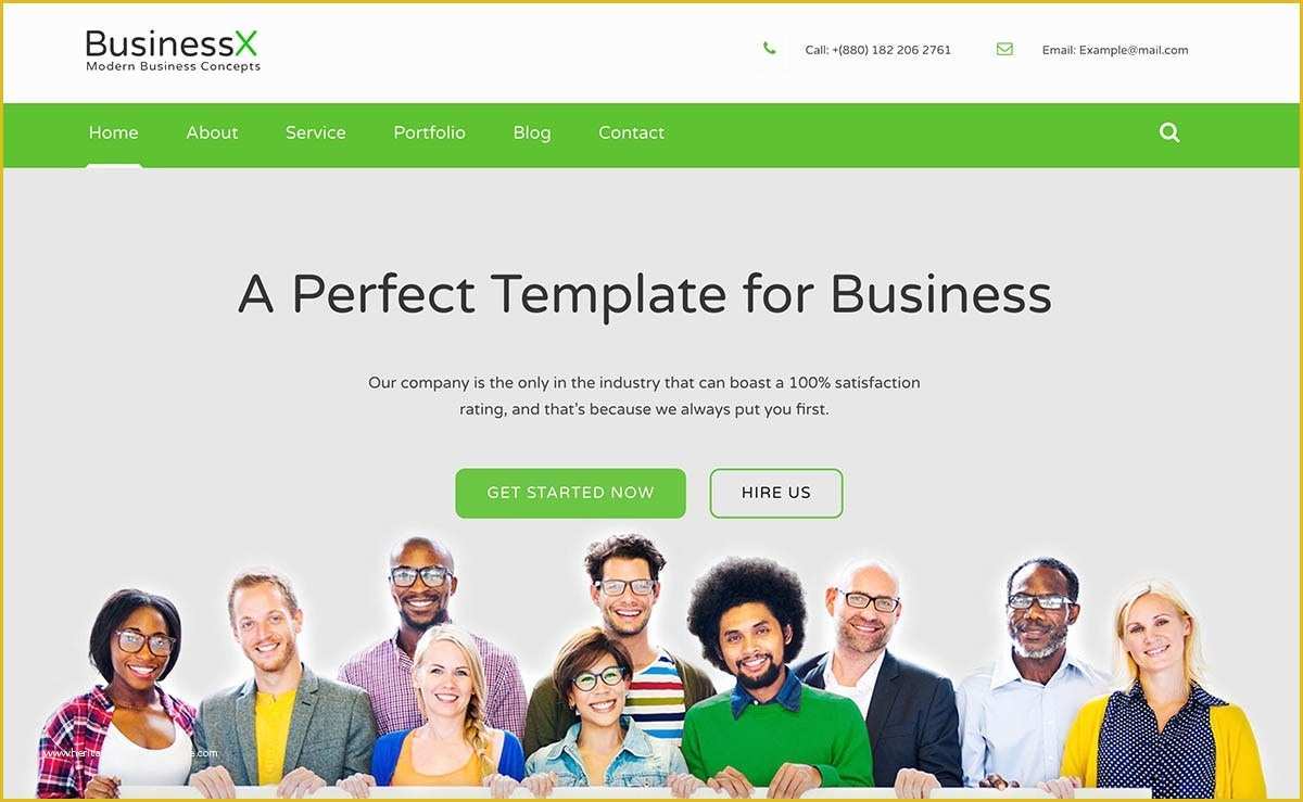 Free Commercial Website Templates Of Businessx Free Bootstrap Business Website Template