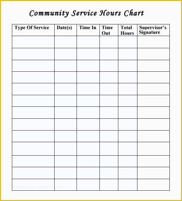 Free Community Service form Template Of 15 Sample Volunteer Timesheet Templates – Pdf Word