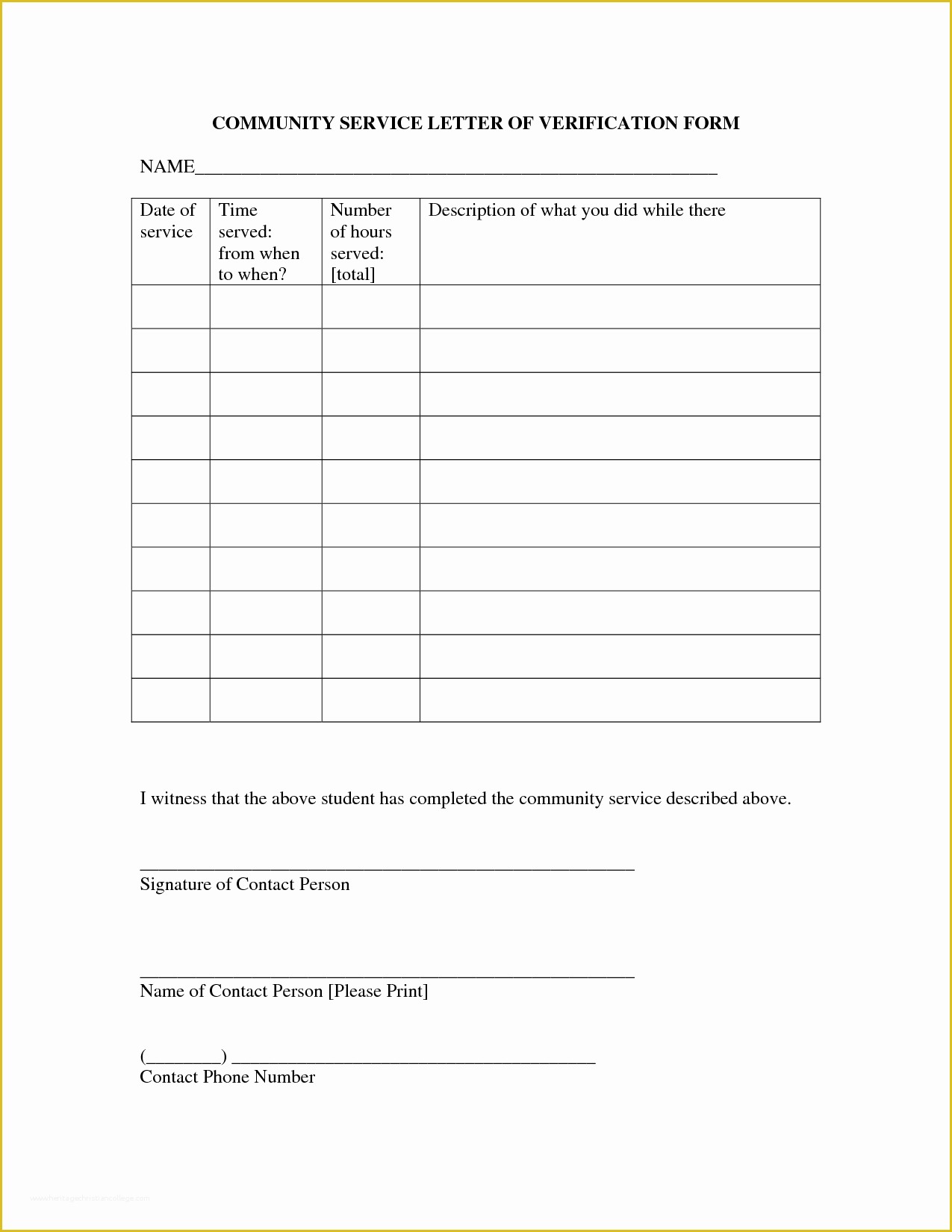 46-free-community-service-form-template-heritagechristiancollege