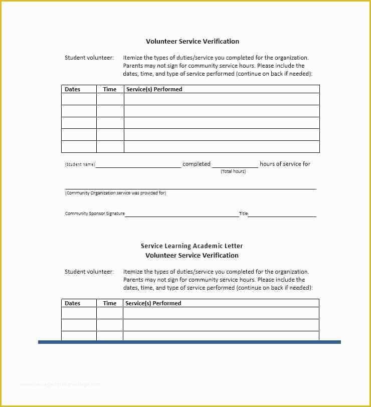 Free Community Service form Template Of Munity Service Letter Template Template Section