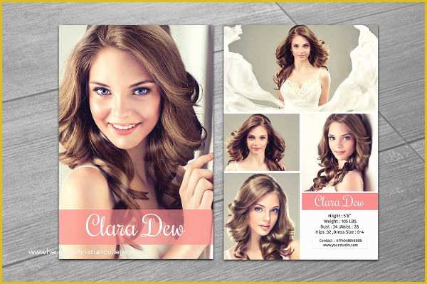 Free Comp Card Template Of 8 P Card Templates Free Sample Example format