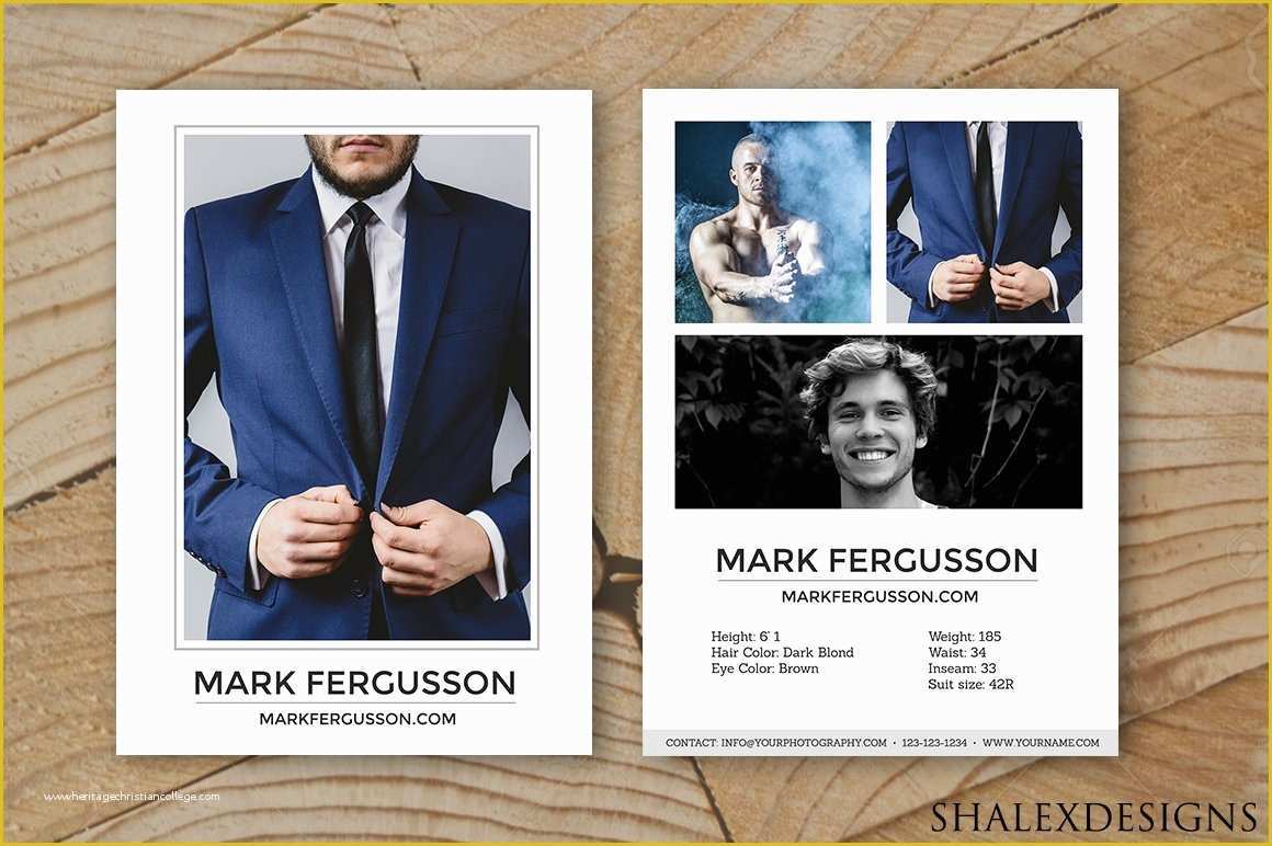Free Comp Card Template Of Male Modeling P Card Template Card Templates