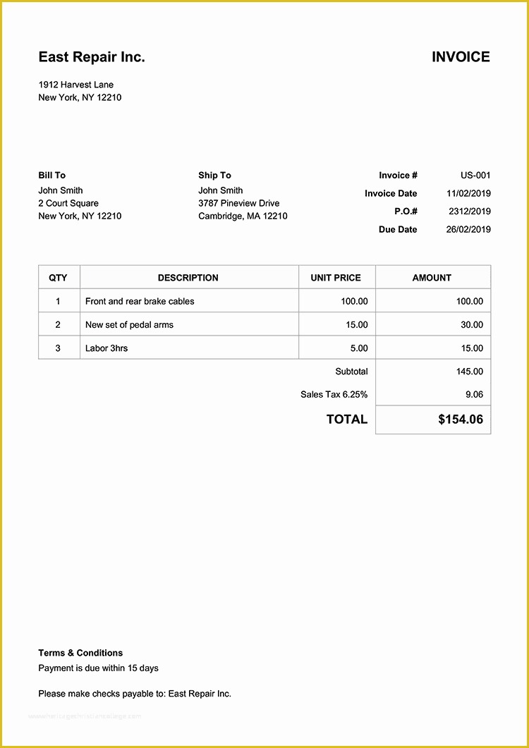 Free Company Invoice Template Of 100 Free Invoice Templates Print & Email as Pdf