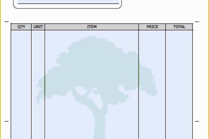 Free Company Invoice Template Of Landscaping Invoice Template