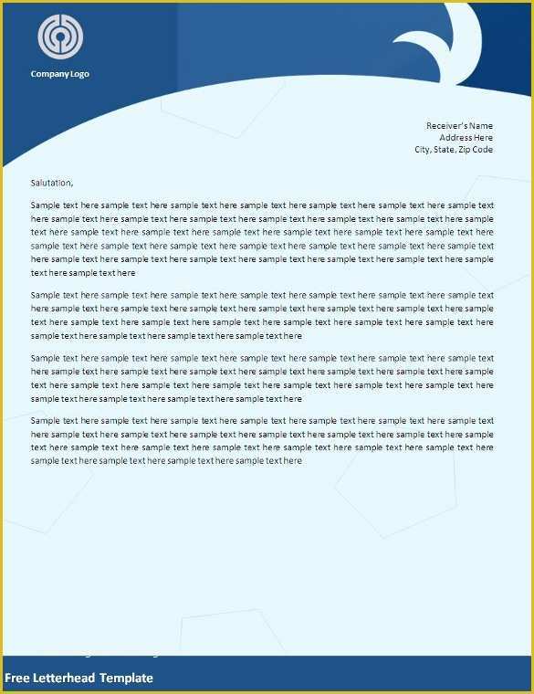 Free Company Letterhead Template Download Of 32 Word Letterhead Templates Free Samples Examples
