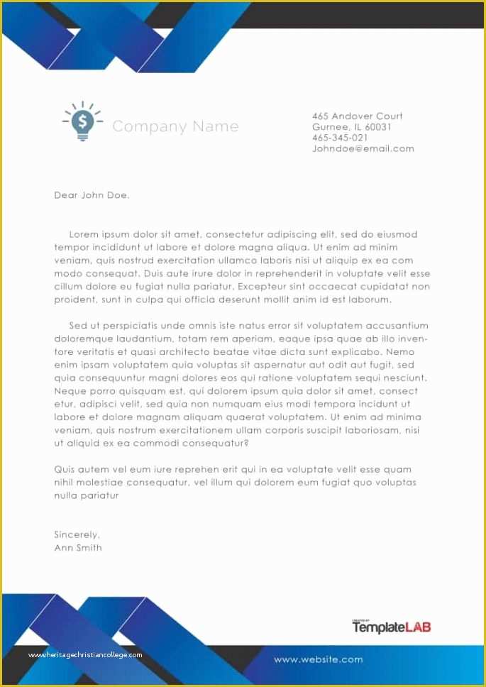 Free Company Letterhead Template Download Of 45 Free Letterhead Templates & Examples Pany